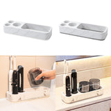 Maxbell Toothbrush Holder for Bathroom Electric Toothbrush Shelf Rack for Home Hotel White