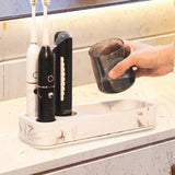 Maxbell Toothbrush Holder for Bathroom Electric Toothbrush Shelf Rack for Home Hotel White