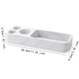 Maxbell Toothbrush Holder for Bathroom Electric Toothbrush Shelf Rack for Home Hotel White