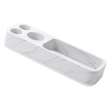 Maxbell Toothbrush Holder for Bathroom Electric Toothbrush Shelf Rack for Home Hotel White
