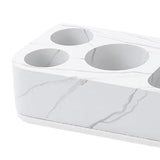 Maxbell Toothbrush Holder for Bathroom Electric Toothbrush Shelf Rack for Home Hotel White