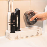 Maxbell Toothbrush Holder for Bathroom Electric Toothbrush Shelf Rack for Home Hotel White