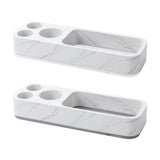 Maxbell Toothbrush Holder for Bathroom Electric Toothbrush Shelf Rack for Home Hotel White