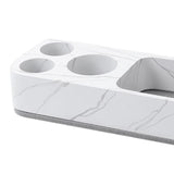 Maxbell Toothbrush Holder for Bathroom Electric Toothbrush Shelf Rack for Home Hotel Gray