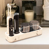 Maxbell Toothbrush Holder for Bathroom Electric Toothbrush Shelf Rack for Home Hotel Gray