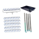 Maxbell Painting Roller Kit Complete Painting Tool Set Rollers and Frame Paint Brush
