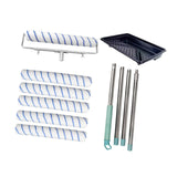 Maxbell Painting Roller Kit Complete Painting Tool Set Rollers and Frame Paint Brush