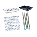 Maxbell Painting Roller Kit Complete Painting Tool Set Rollers and Frame Paint Brush
