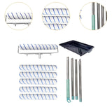 Maxbell Painting Roller Kit Complete Painting Tool Set Rollers and Frame Paint Brush