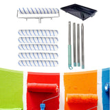 Maxbell Painting Roller Kit Complete Painting Tool Set Rollers and Frame Paint Brush