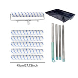 Maxbell Painting Roller Kit Complete Painting Tool Set Rollers and Frame Paint Brush