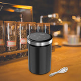 Maxbell Automatic Vacuum Coffee Canister Food Storage Container for Tea Coffee Beans black