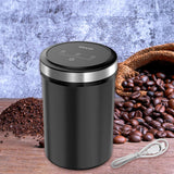 Maxbell Automatic Vacuum Coffee Canister Food Storage Container for Tea Coffee Beans black