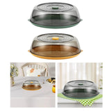 Maxbell Round Plate Cover Transparent Portable Multifunctional Dish Protective Cover green