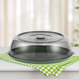 Maxbell Round Plate Cover Transparent Portable Multifunctional Dish Protective Cover green