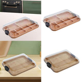 Maxbell Cheese Board Food Serving Tray Multipurpose Bread Board for Fruit Meat Bread Multi Slot