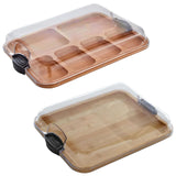 Maxbell Cheese Board Food Serving Tray Multipurpose Bread Board for Fruit Meat Bread Multi Slot