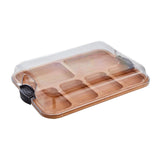 Maxbell Cheese Board Food Serving Tray Multipurpose Bread Board for Fruit Meat Bread Multi Slot