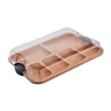 Maxbell Cheese Board Food Serving Tray Multipurpose Bread Board for Fruit Meat Bread Multi Slot