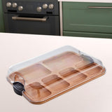 Maxbell Cheese Board Food Serving Tray Multipurpose Bread Board for Fruit Meat Bread Multi Slot