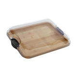 Maxbell Cheese Board Food Serving Tray Multipurpose Bread Board for Fruit Meat Bread Single Slot