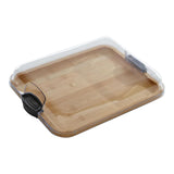 Maxbell Cheese Board Food Serving Tray Multipurpose Bread Board for Fruit Meat Bread Single Slot