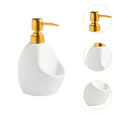 Maxbell Soap Dispenser with Pump Hand Soap Dispenser Bottle for Hotel Outdoor Travel white