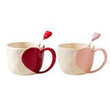 Maxbell Coffee Mug Funny Home Decoration Gifts Cute Coffee Cup for Dining Girls Red