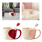 Maxbell Coffee Mug Funny Home Decoration Gifts Cute Coffee Cup for Dining Girls Red
