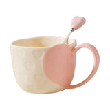 Maxbell Coffee Mug Funny Home Decoration Gifts Cute Coffee Cup for Dining Girls Pink
