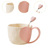 Maxbell Coffee Mug Funny Home Decoration Gifts Cute Coffee Cup for Dining Girls Pink
