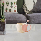 Maxbell Coffee Mug Funny Home Decoration Gifts Cute Coffee Cup for Dining Girls Pink