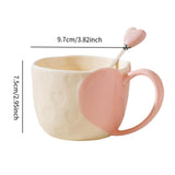 Maxbell Coffee Mug Funny Home Decoration Gifts Cute Coffee Cup for Dining Girls Pink