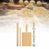Maxbell Pasta Making Tool Set Rolling Pin Gnocchi Pasta Maker for Gifts Homemade DIY 6 Pieces
