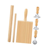 Maxbell Pasta Making Tool Set Rolling Pin Gnocchi Pasta Maker for Gifts Homemade DIY 6 Pieces