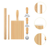 Maxbell Pasta Making Tool Set Rolling Pin Gnocchi Pasta Maker for Gifts Homemade DIY 6 Pieces