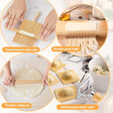 Maxbell Pasta Making Tool Set Rolling Pin Gnocchi Pasta Maker for Gifts Homemade DIY 7 Pieces