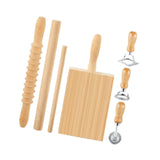 Maxbell Pasta Making Tool Set Rolling Pin Gnocchi Pasta Maker for Gifts Homemade DIY 7 Pieces