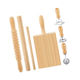 Maxbell Pasta Making Tool Set Rolling Pin Gnocchi Pasta Maker for Gifts Homemade DIY 7 Pieces