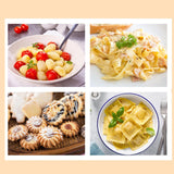 Maxbell Pasta Making Tool Set Rolling Pin Gnocchi Pasta Maker for Gifts Homemade DIY 7 Pieces