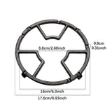 Maxbell Cast Iron Wok Rings Sturdy Pot Stand for Sauce Pans Camping Smaller Cookware