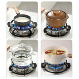 Maxbell Cast Iron Wok Rings Sturdy Pot Stand for Sauce Pans Camping Smaller Cookware