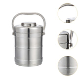 Maxbell Stainless Steel Lunch Box Thermal with Handle Bento Box for Work Travel Kids 1.4L