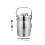 Maxbell Stainless Steel Lunch Box Thermal with Handle Bento Box for Work Travel Kids 1.6L