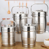 Maxbell Stainless Steel Lunch Box Thermal with Handle Bento Box for Work Travel Kids 1.6L