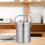 Maxbell Stainless Steel Lunch Box Thermal with Handle Bento Box for Work Travel Kids 2.0L