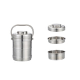 Maxbell Stainless Steel Lunch Box Thermal with Handle Bento Box for Work Travel Kids 2.0L