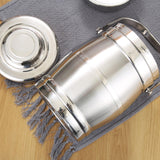 Maxbell Stainless Steel Lunch Box Thermal with Handle Bento Box for Work Travel Kids 2.2L