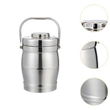 Maxbell Stainless Steel Lunch Box Thermal with Handle Bento Box for Work Travel Kids 2.2L