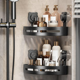 Maxbell Shampoo Storage Rack Organizer Shower Organizer for Living Room Shower 2Pcs